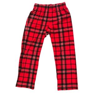 Old Navy Boys Red Black Plaid Pajama Pants Medium 8